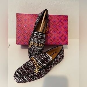 New Tory Burch Mini Benton Charm Loafer, Size 8